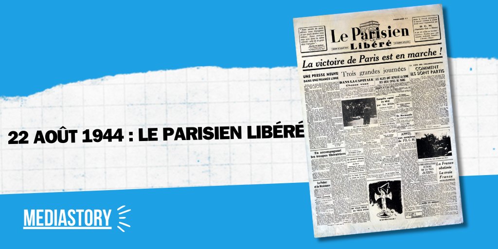 🗞️ 22 août 1944, à quelques jours de la Libération de Paris, naissait un nouveau journal : Le Parisien libéré

<a href="/le_Parisien/">Le Parisien</a> fête cette année ses 80 ans : découvrez la story d'un journal populaire dans notre dernier épisode ⤵️
smartlink.ausha.co/mediastory/med…