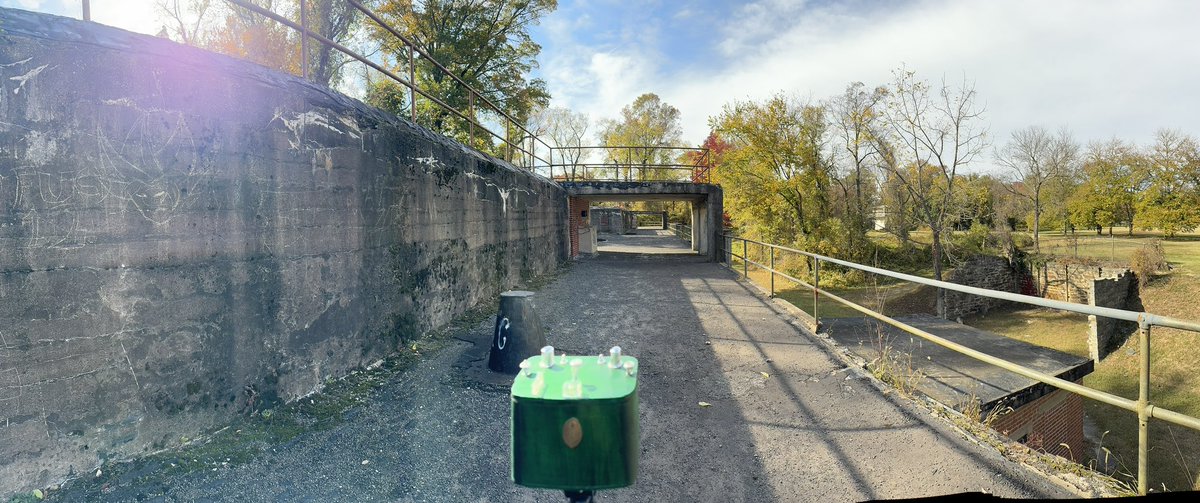 TheFlyingCamera's tweet photo. @RCederfjard A panorama of a panorama- the camera in the photo is a pinhole 6x18. The scene is what I’m photographing with the pinhole. https://t.co/s9ZQLXApHd