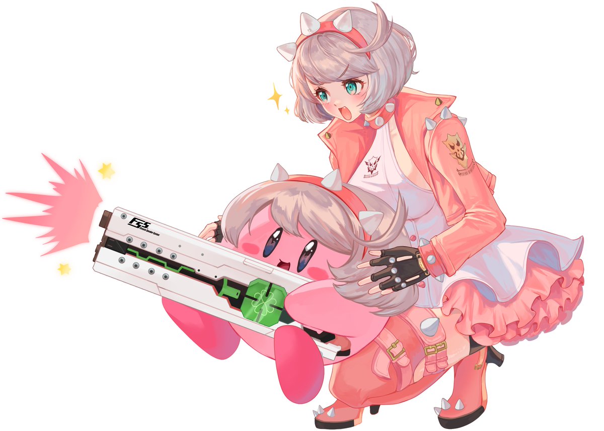 I'm posting some of my commissioned work!     
big thank you to my client!!🩷
#GGST #Kirby 
 #Lampopo_CMS