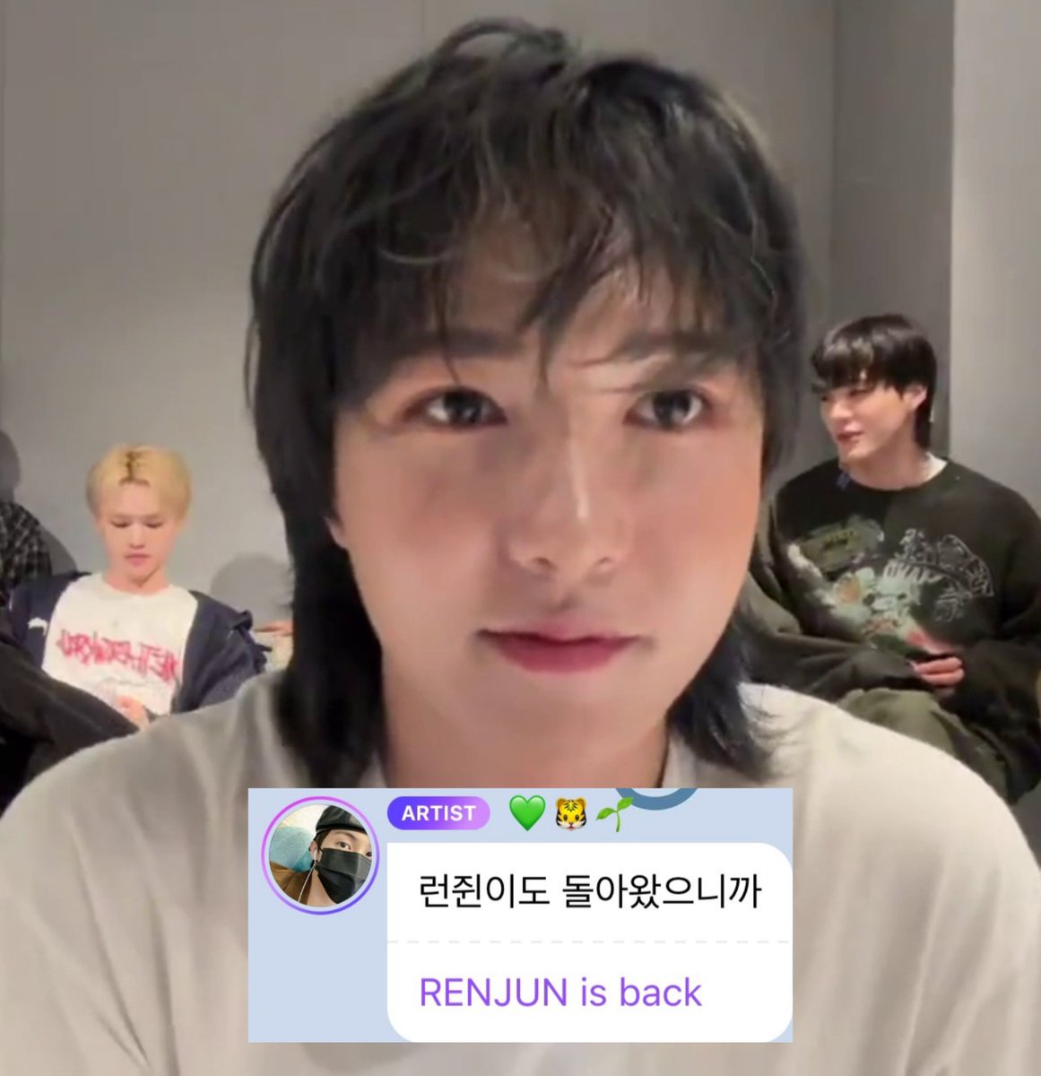 Enough to make a grown man cry... YES RENJUN IS BACK 😭😭😭