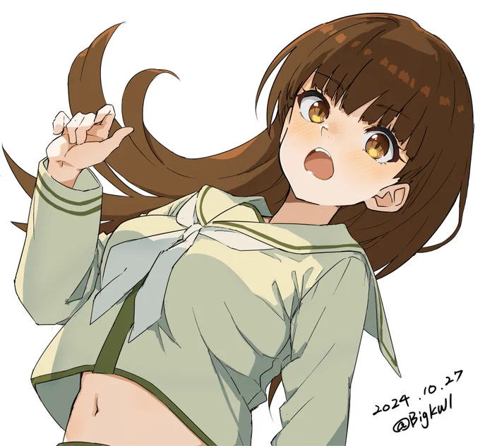 大井#艦これ版深夜の真剣お絵描き60分一本勝負 #艦これ版真剣お絵描き60分一本勝負_20241027 