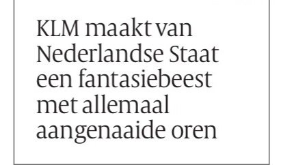 Waarom moest <a href="/KLM/">KLM</a>  überhaupt bedacht worden met een exclusief steunpakket? Vraagt <a href="/FrankKalshoven/">Frank Kalshoven</a> zich af tijdens het lezen van de evaluatie van het hulppakket dat KLM van de overheid kreeg tijdens  #corona. Is onze overheid gevangen genomen door een #deelbelang?
#helderdenken