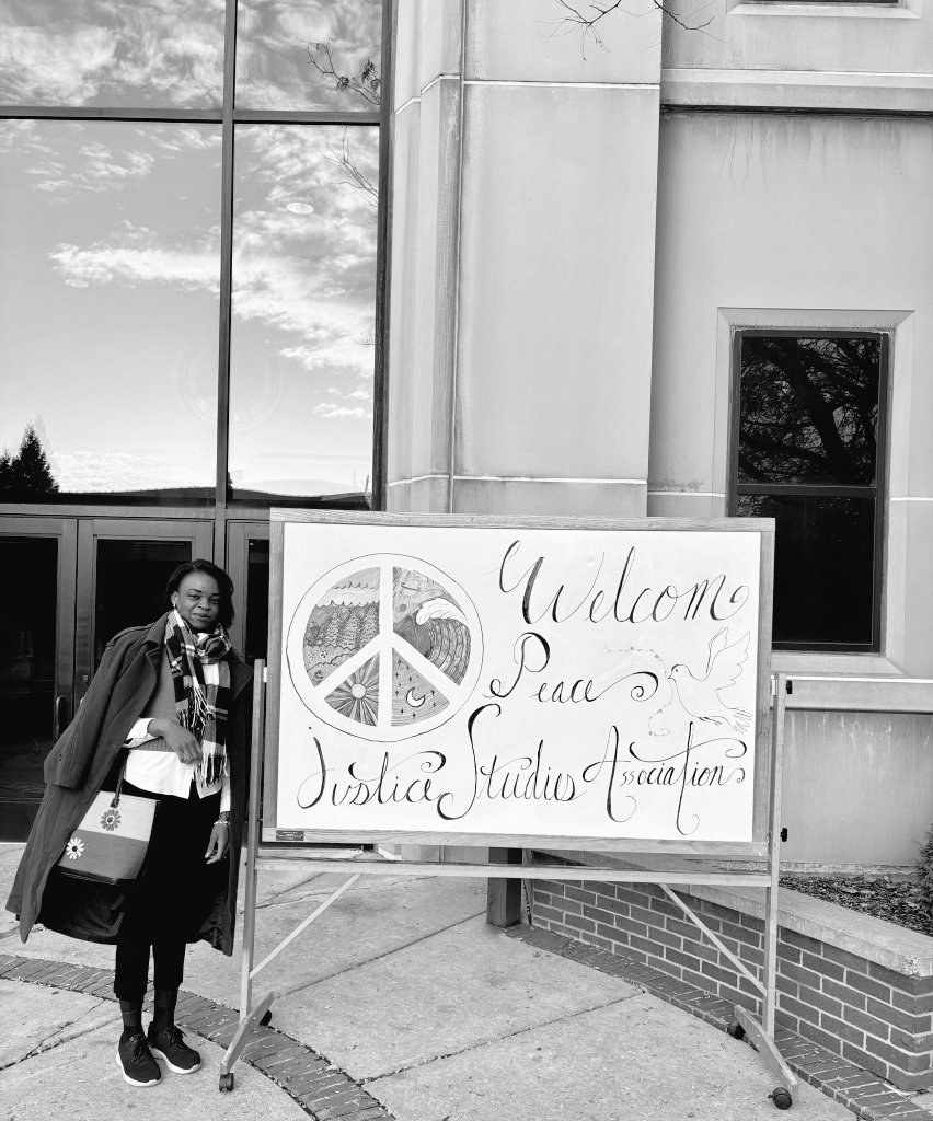 Marie-Rose TSHITE (@mrosetshite) on Twitter photo #PJSA2024
Our Panel discussion at <a href="/PJSAtweets/">Peace&JusticeStudies</a> was on the
Narratives of Peace and Global (in)Security: Deconstructing Binaries of Inclusions, Exclusions.
I shared my thoughts on how Young Congolese women use Digitalization to Reclaim their narratives in the YPS NAP process. #PJSA2024
Our Panel discussion at <a href="/PJSAtweets/">Peace&JusticeStudies</a> was on the
Narratives of Peace and Global (in)Security: Deconstructing Binaries of Inclusions, Exclusions.
I shared my thoughts on how Young Congolese women use Digitalization to Reclaim their narratives in the YPS NAP process.