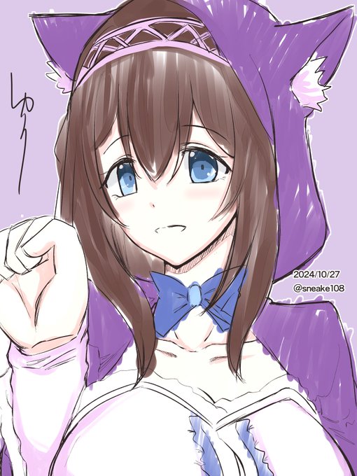 #デレマス版深夜の真剣お絵かき60分1本勝負
#デレマス版

鷺沢文香さん、お誕生日おめでとうございます。
ハロウィンの時期にちなんで以前コラボしたハロウィン衣装を描かせていただきました。 