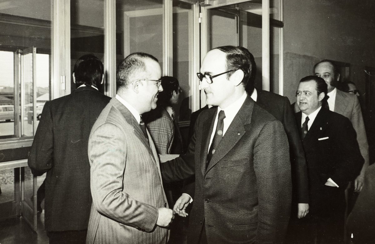 Lamentem la mort de Francesc Puig-Rovira als 90 anys. Director que fou de <a href="/upcmanresa/">UPC Manresa</a> i ex-gerent de <a href="/la_UPC/">Universitat Politècnica de Catalunya (UPC)</a>. El nostre condol a la família.

En la fotografia, amb el Rector Ferraté en una visita a l'actual seu d'UPC Manresa.