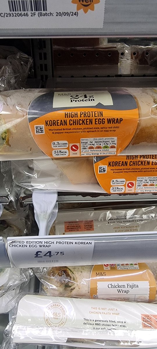 juicybite's tweet image. We are loving these wraps @marksandspencer can you bring out more varieties, atm I can only see the Korean chicken one thanks