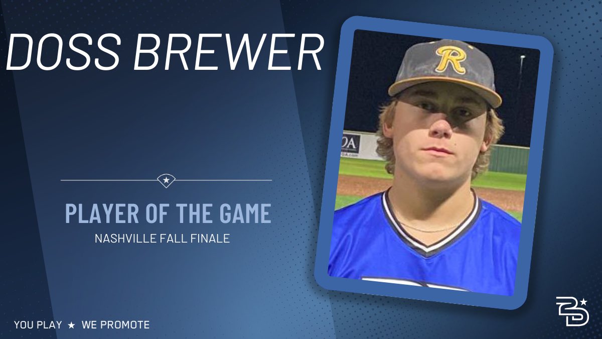 2D Sports Tennessee (@2dsportstn) on Twitter photo ⭐️Player of the Game⭐️
Douglas baseball 18u (<a href="/DB_Teams/">Douglas Baseball Teams</a>)
Doss Brewer (<a href="/doss_brewer/">Doss Brewer</a>)
1-3, 1RBI
#uncommitted #2DHitting ⭐️Player of the Game⭐️
Douglas baseball 18u (<a href="/DB_Teams/">Douglas Baseball Teams</a>)
Doss Brewer (<a href="/doss_brewer/">Doss Brewer</a>)
1-3, 1RBI
#uncommitted #2DHitting