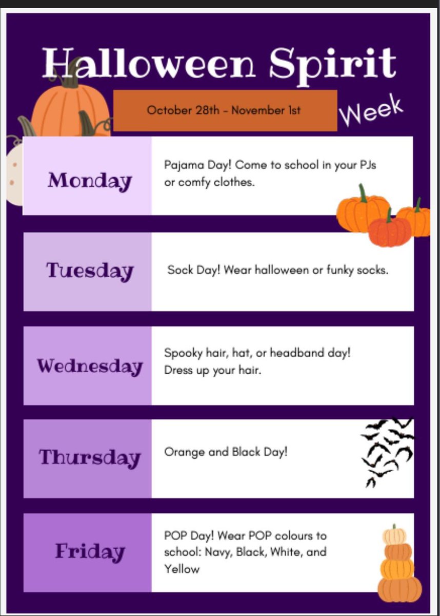 Koral Holness-Miller (@miss_millerocsb) on Twitter photo Super excited for our upcoming Halloween Spirit Week! Can’t wait to see everyone’s spooky school spirit!🎃👻 ⭐️ <a href="/PrincePeaceOCSB/">Prince of Peace School</a> Super excited for our upcoming Halloween Spirit Week! Can’t wait to see everyone’s spooky school spirit!🎃👻 ⭐️ <a href="/PrincePeaceOCSB/">Prince of Peace School</a>