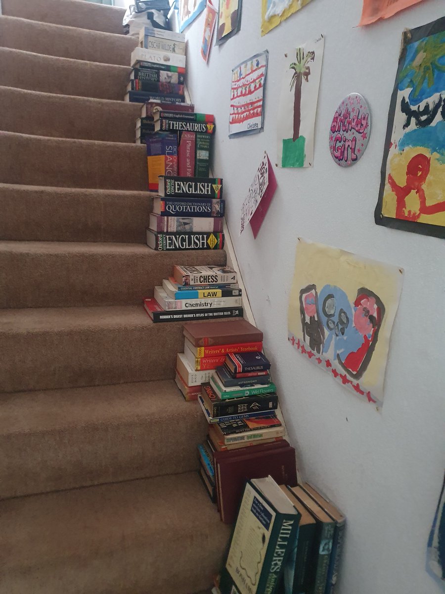FritzlfurterUK's tweet image. Agreed ...yes reading old/new books is amazing 
My stairs ..#runningoutofspace