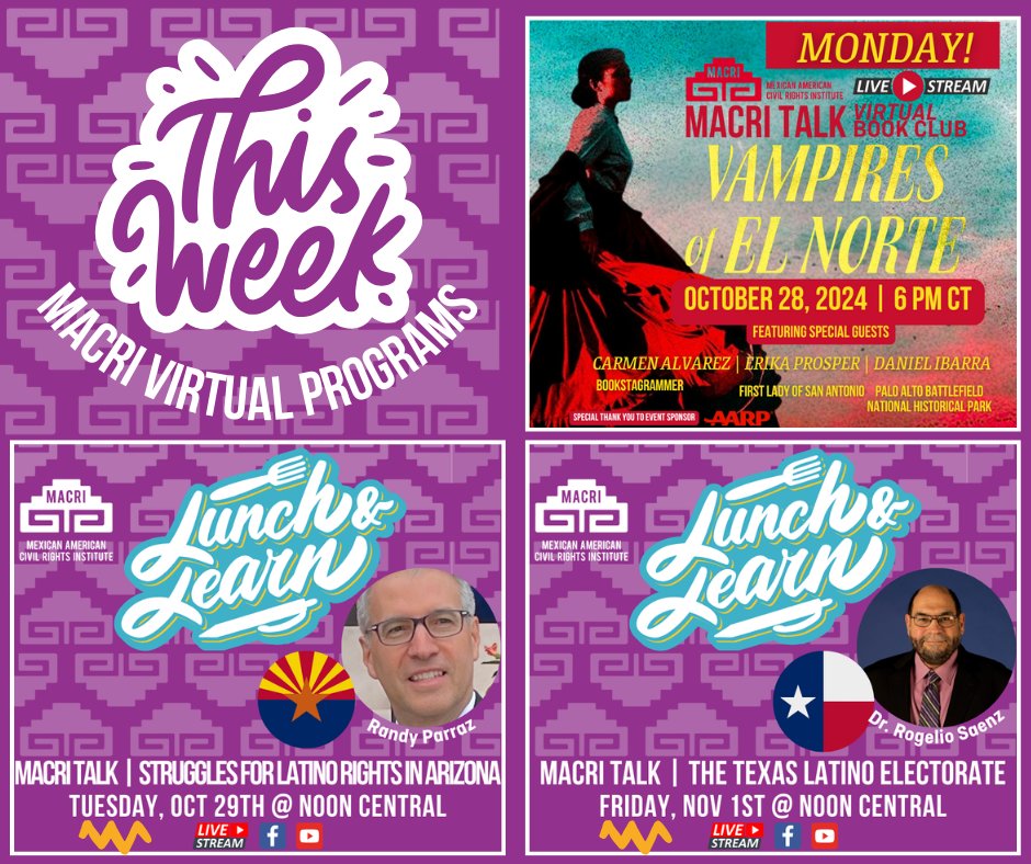 This week at MACRI - three virtual MACRI Talks! 🎃🎃🎃 Read all about it in our latest newsletter - mailchi.mp/somosmacri/oct…