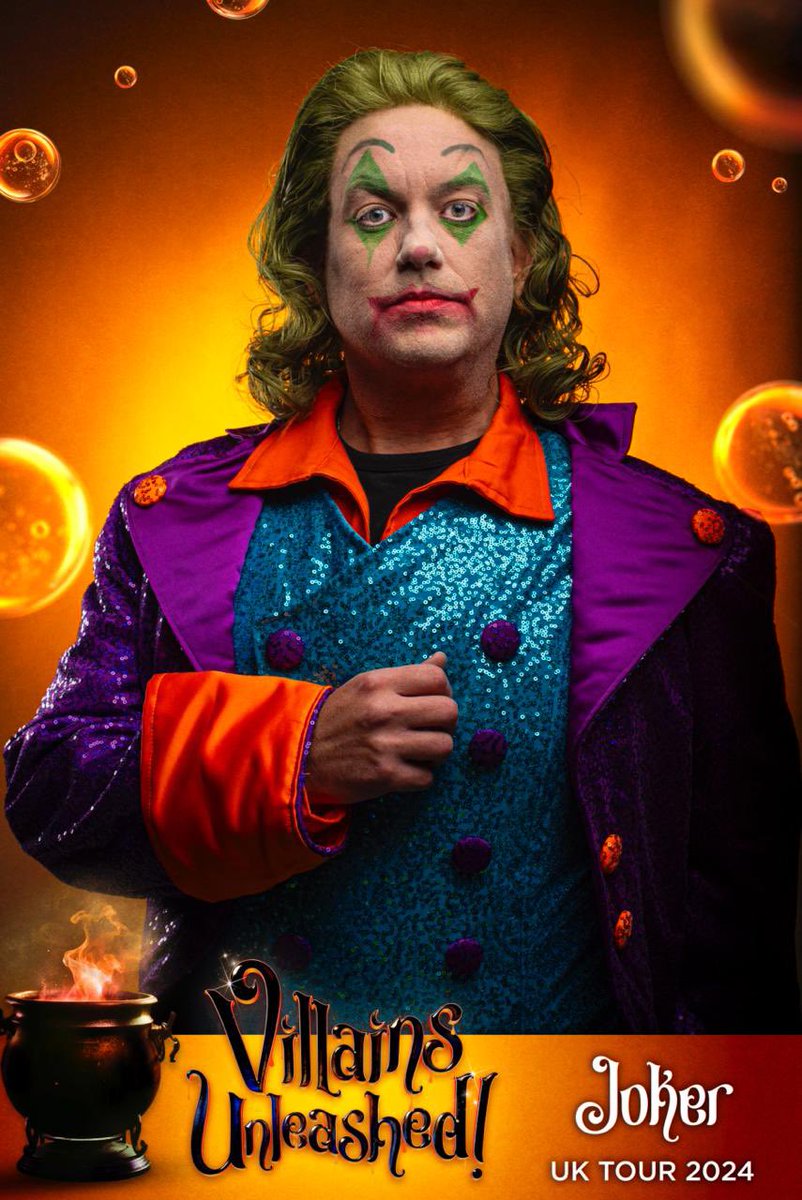 Having a super time touring the UK playing the Joker this Halloween