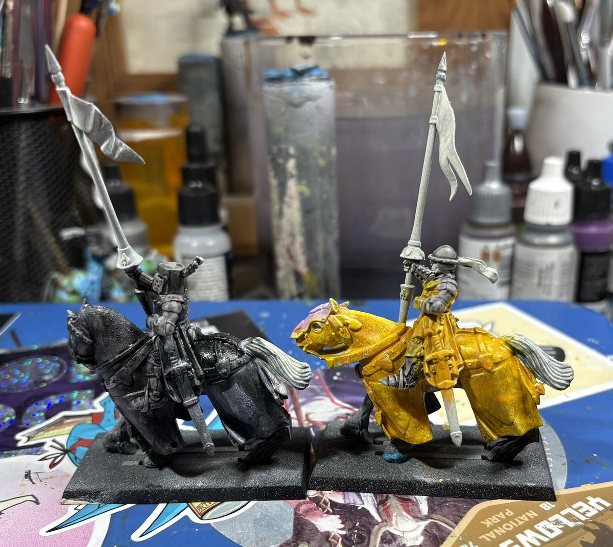 Can you name a more iconic duo than a goth and a blonde? #wip #theoldworld #warhammer