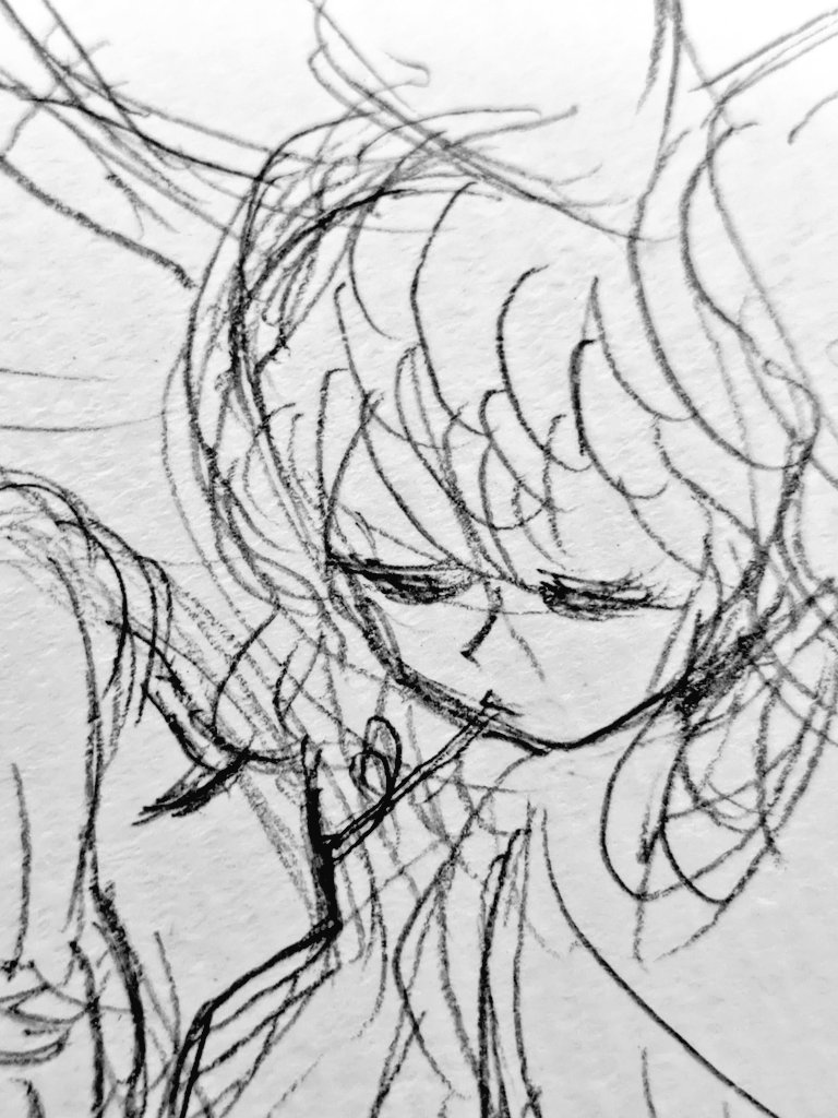 今描いている顔たち 