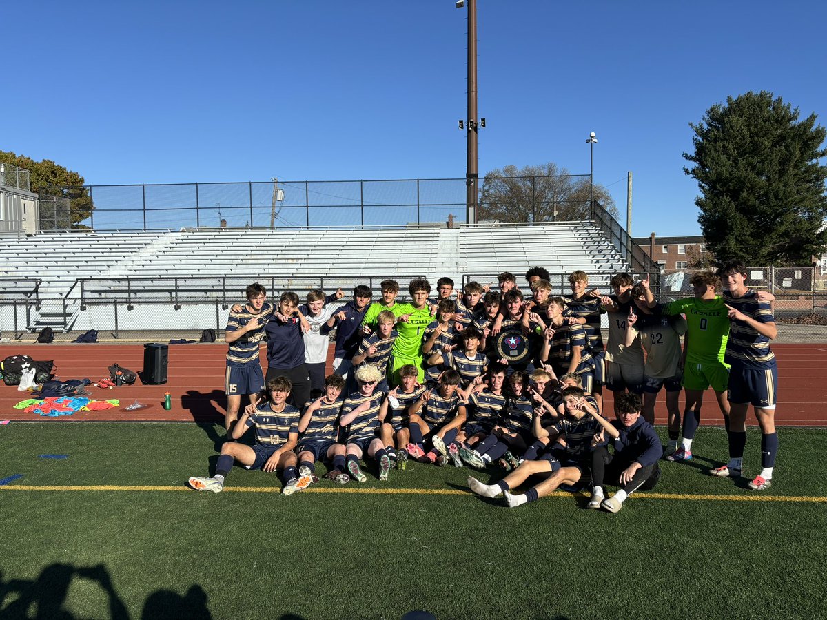 #LaSalleSoccer defeats Archbishop
Ryan 5-0 to capture the PCL Championship. 

They will face Northeast at Northeast at 1 pm on Wednesday 10/30 for the AAAA District 12 Championship.