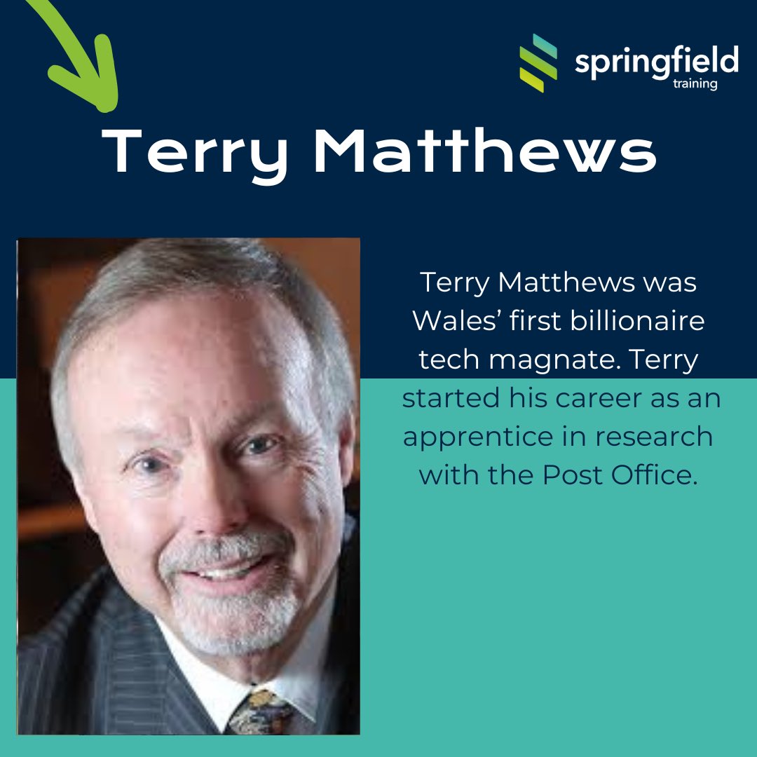 Day 133 of 365 Days of Inspiration - Did You Know? 

Terry Matthews was Wales’ first billionaire tech magnate and he started his career as an apprentice in research with the Post Office.

#didyouknow #inspiration #education #apprenticeships #training