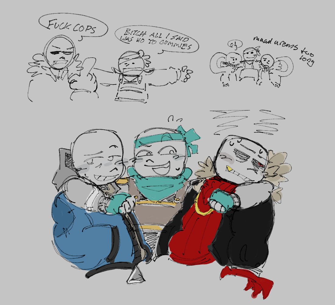 Chariix_Creates's tweet photo. that fuckass trio with my takes and whatefer. totally normal abt them
[ #undertale #sansau #sans #underfell #ufsans #swapsans ] https://t.co/i16vD2NEMw