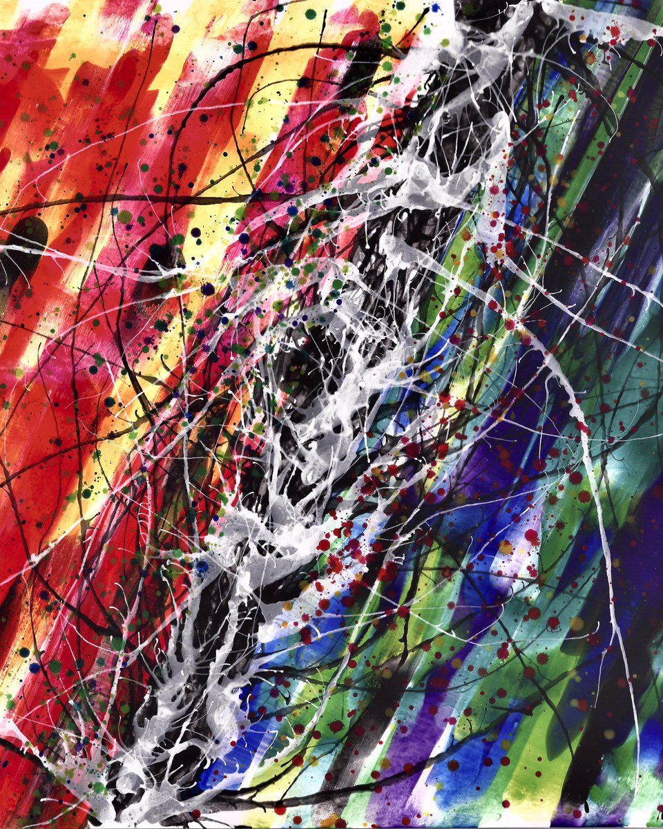 Fiona_Konca's tweet photo. S P E C T R U M
.
.
Tempera on card, 27/10/2020
.
.
.
.
#Abstract #Abstractart #Art #Dynamic #Dynamicart #Dynamicpainting #Experimentalart #Lockdownart #Outsiderart #Painting #Rainbow #Visualart https://t.co/4ryr8Y3Dmf