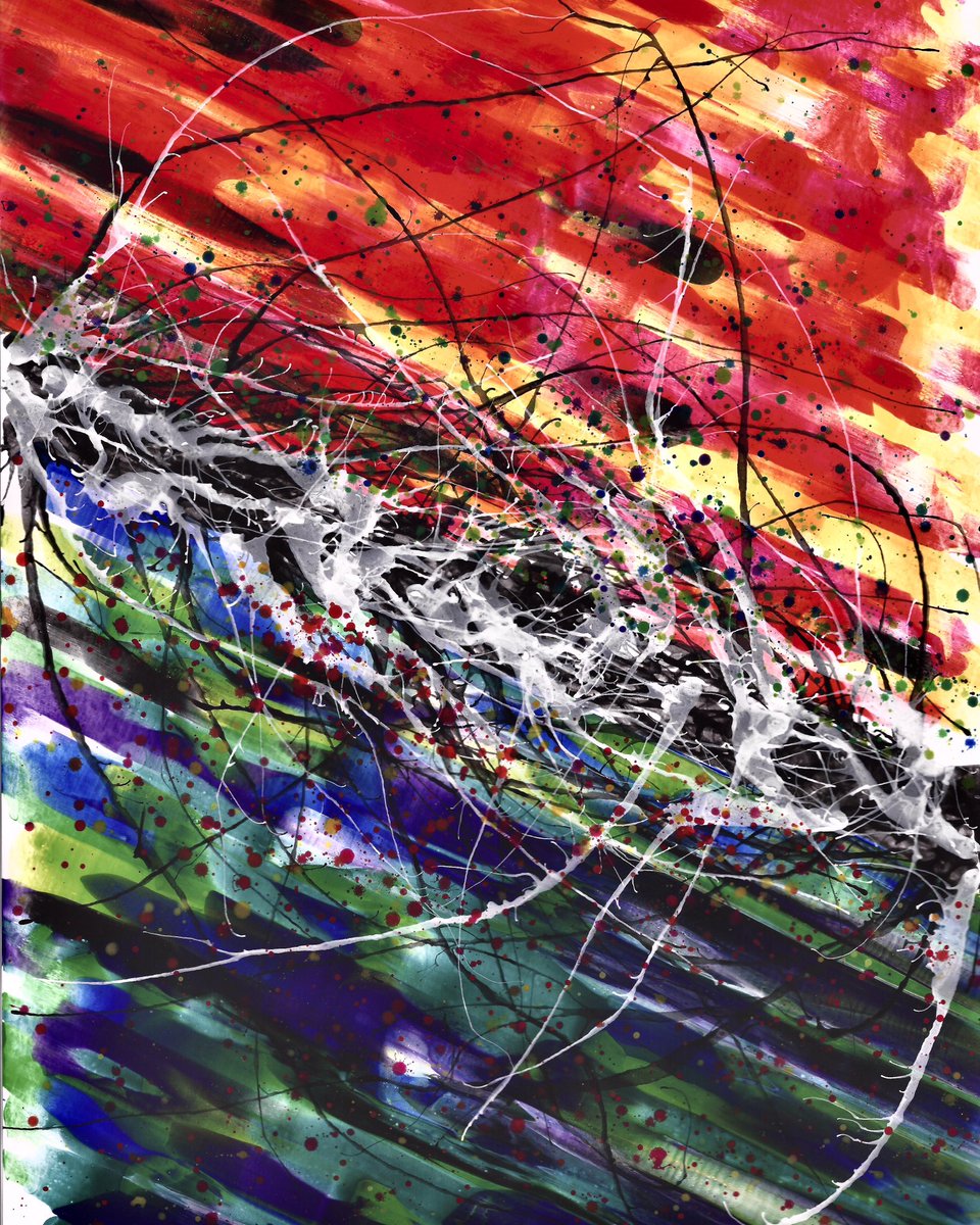 Fiona_Konca's tweet photo. S P E C T R U M
.
.
Tempera on card, 27/10/2020
.
.
.
.
#Abstract #Abstractart #Art #Dynamic #Dynamicart #Dynamicpainting #Experimentalart #Lockdownart #Outsiderart #Painting #Rainbow #Visualart https://t.co/4ryr8Y3Dmf