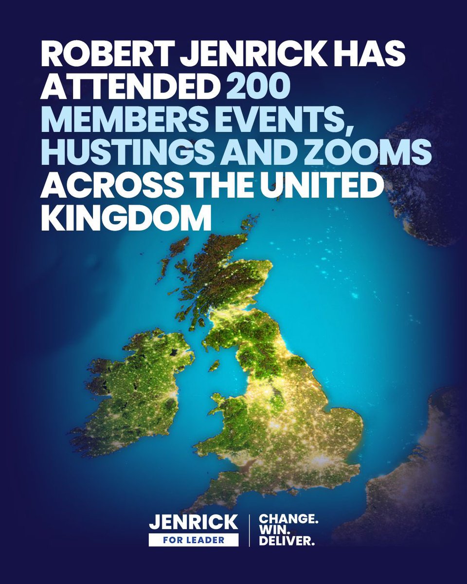 RobertJenrick's tweet photo. Iโve criss-crossed all four nations across the UK to listen to our members.
Their message is clear:
End the disrespect, overhaul CCHQ, put members in charge, get serious, and deliver. https://t.co/tri5tuR0JF