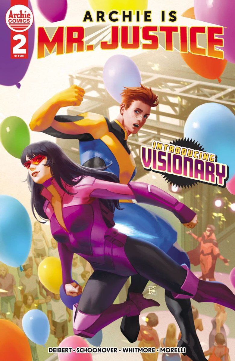 iamrobsinclair's tweet photo. I look at #MrJustice &amp; #Visionary &amp; I see #Invincible &amp; #AtomEve. 👀 @ArchieComics @InvincibleHQ #archieismrjustice #varchie https://t.co/0s1hzmyefy