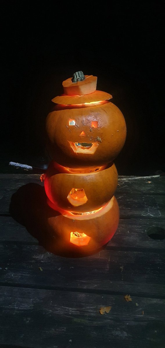 The cadets' creations from the 'CTO's Pumpkin Carving Competition 2024'. Some great designs. 😃