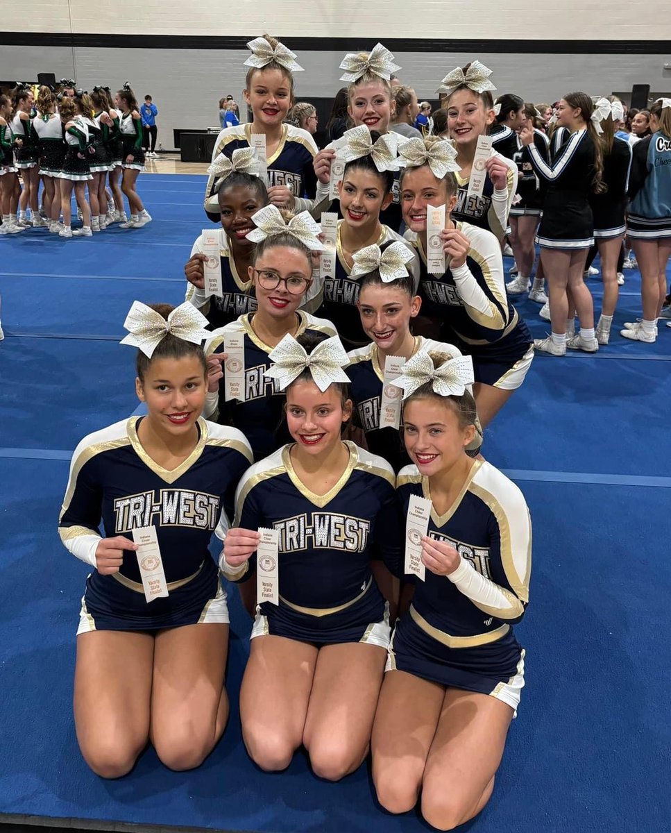 Sugarbabes Boutique (@sugarbabesboutq) on Twitter photo State Finalist! 👏🏻 Congratulations <a href="/twcheerleading_/">Tri-West High School Cheerleading</a> 📣💙 Come cheer these girls on Nov 9th in New Castle! State Finalist! 👏🏻 Congratulations <a href="/twcheerleading_/">Tri-West High School Cheerleading</a> 📣💙 Come cheer these girls on Nov 9th in New Castle!