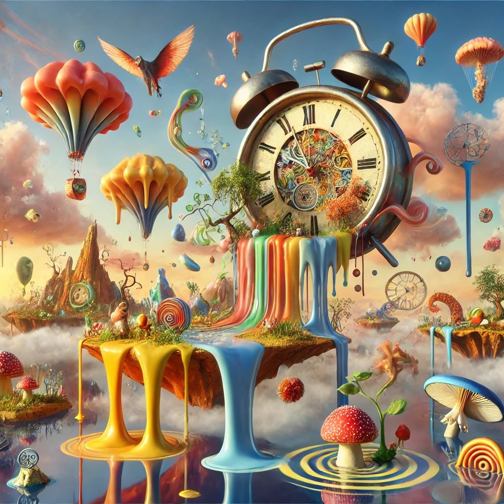veterocontent's tweet photo. un sacco di colori, funghi, funghetti, roba che vola e tanto tempo da perdere. #ai #aigenerated https://t.co/ATP0XFT9nT