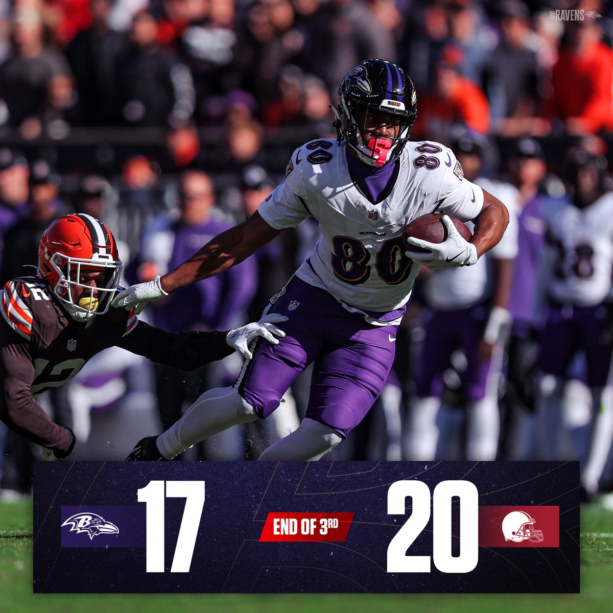 Ravens's tweet photo. One to play: https://t.co/o6Cc0rREYd