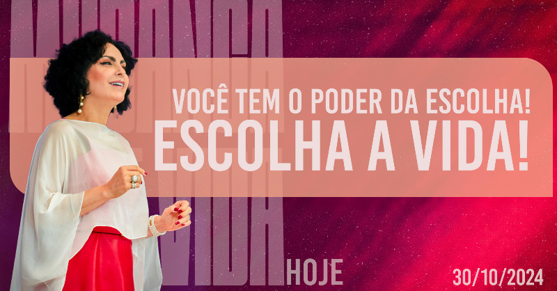 Você tem o poder da escolha! Escolha a Vida!  || Mudança de Vida Hoje

30 DE OUTUBRO
Ref.: Deuteronômio 30.11-20
youtu.be/_VAleMXE0qY