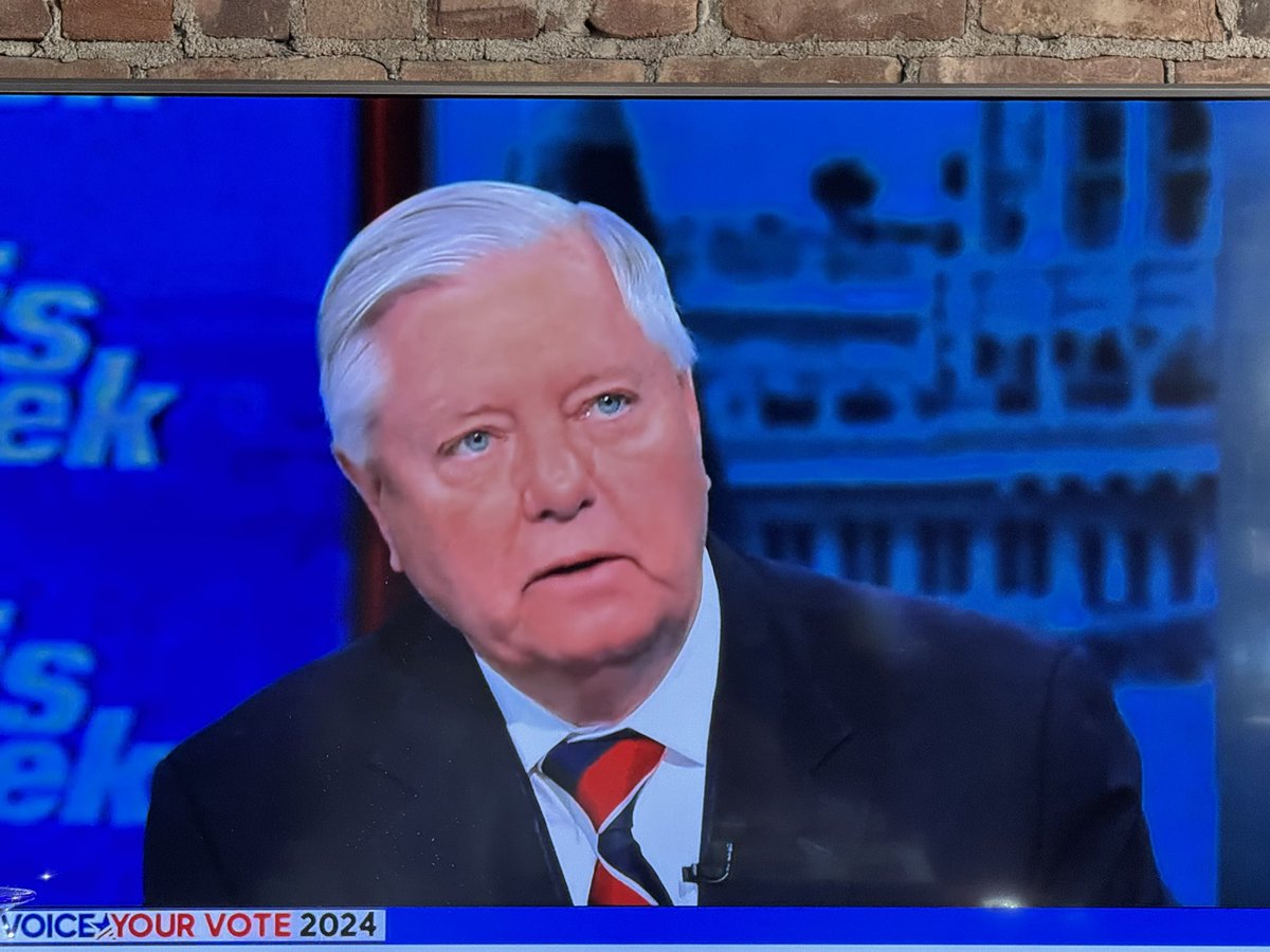 Oh <a href="/LindseyGrahamSC/">Lindsey Graham</a> , u appear as a “violent, washed up senator” today on <a href="/ThisWeekABC/">This Week</a> w/ <a href="/jonkarl/">Jonathan Karl</a> . 
Are you ok? 
Are you desperate 2 keep your job? 
<a href="/GStephanopoulos/">George Stephanopoulos</a> @abc <a href="/VP/">Vice President JD Vance</a> <a href="/KamalaHarris/">Kamala Harris</a> 
#Kamala #abcnews #DemocraticParty #CNN #FBR #FBRParty #LizCheney #HarrisWalz2024 #MSNBC