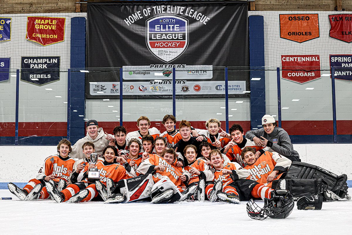 ELPuckOfficial's tweet image. The 2024 Elite League champions: Team Minneapolis St. Paul Magazine.