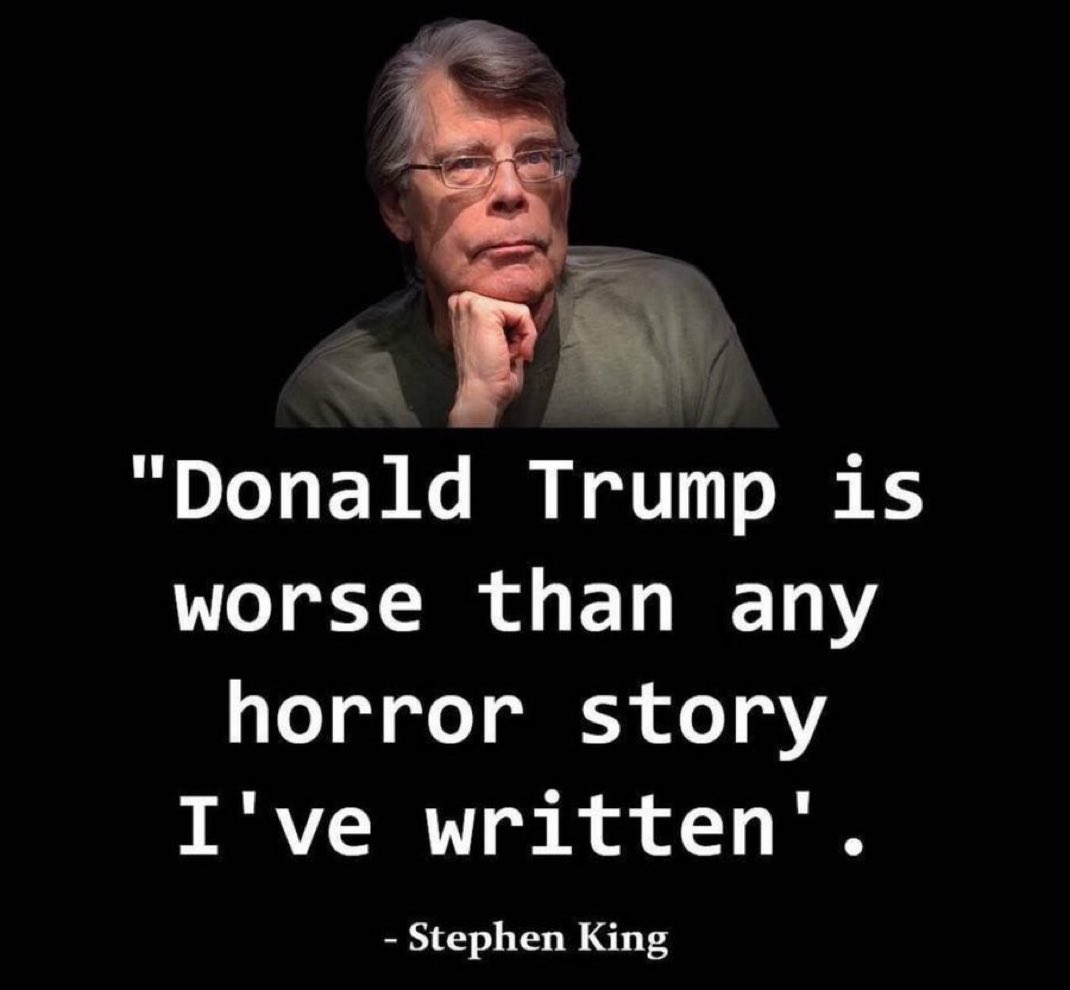 WHO agrees with <a href="/StephenKing/">Stephen King</a>? 🙋‍♂️