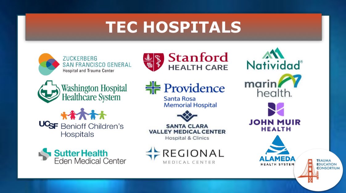 The Bay Area Trauma Education Consortium consists of Trauma Program Managers, Trauma Performance Improvement Nurses, Injury Prevention Specialists, Emergency Department Educators that collaboratively work to create #trauma education opportunities for #nurses and #paramedics