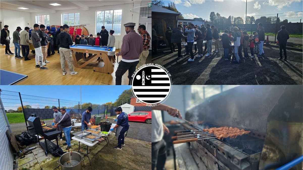 Yesterday, Khuddam gathered for a BBQ after Zuhr Namaz. From heartfelt prayers to exciting games like table tennis, pool, and FIFA, and of course, delicious food, it was a day filled with bonding and brotherhood! 🙌🍖🏓🎮 #Barbecue #MKADudley #Brotherhood
khuddam.org.uk/news/west-midl…