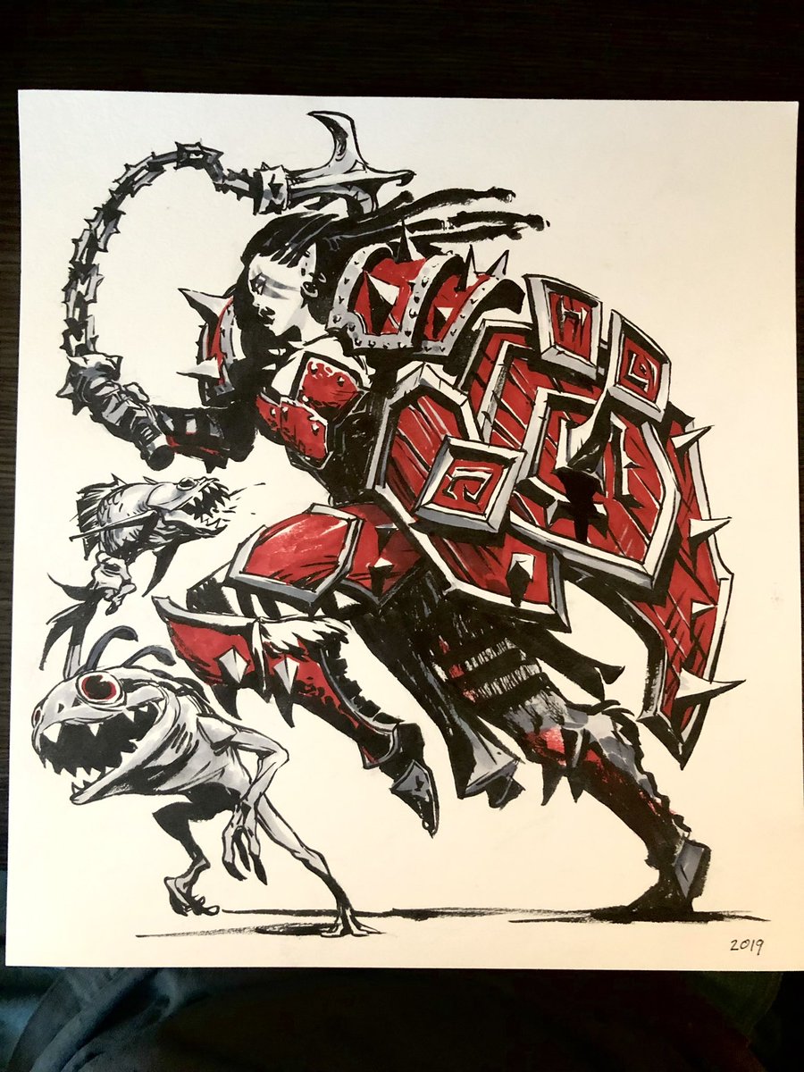 Was scrolling through my backlog and realized I never posted this Johanna pair from the Blizzcon 2019 Charity Auction - she was always a blast to draw and still pretty happy with these!