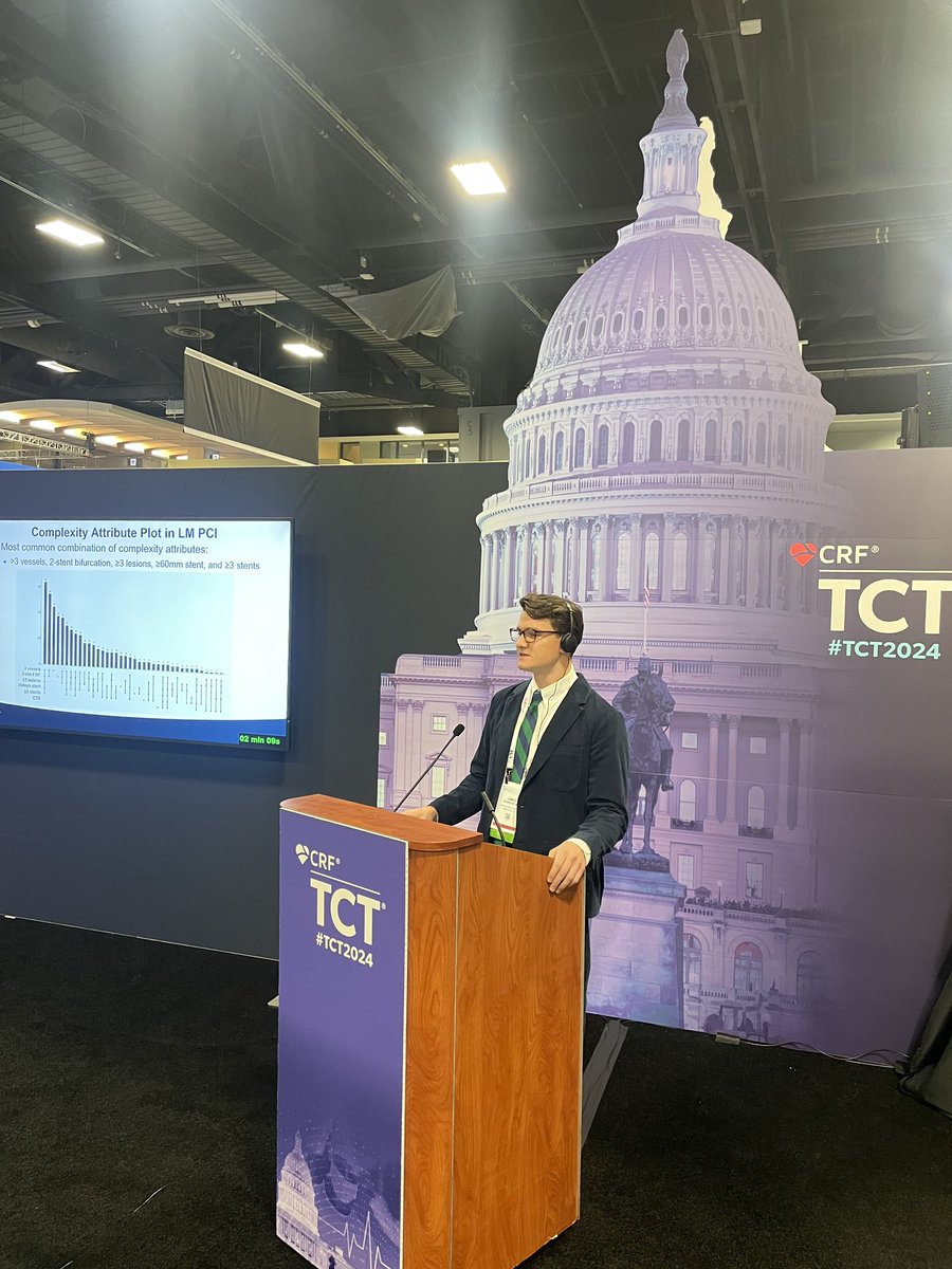 jameswjohnsonmd's tweet photo. Enjoyed presenting our work on Complex PCI in LM lesions today at @TCTConference, thanks to many supporters and mentors on making this study possible! @AngeloOliva3 @georgedangas @Drroxmehran among others! #TCT2024 https://t.co/JABXNHXU1X