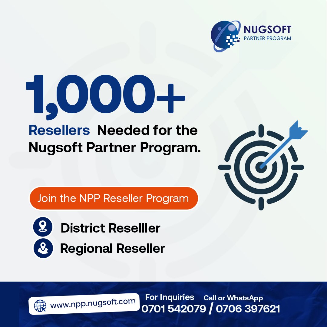nugsoft's tweet photo. ✅Unlock New Income Streams with the #NugsoftPartnerProgram!

Did you know that the East African Enterprise software market is projected to hit $614.70 million by 2024 ? With 75% mobile phone penetration, now is the time to offer Mobile Accessible Business software solutions. You shouldn't be left out. Here is a Business opportunity:

As a Nugsoft reseller, you’ll gain:
💲 Exclusive high-demand products
📞Full sales support and training
🎯A path to significant revenue growth

Call/WhatsApp 
+256 -701-542-079 or  +256-706-397621

and discover how partnering with Nugsoft can boost your income.

For more info, Visit

https://t.co/PJqIkxC1dp