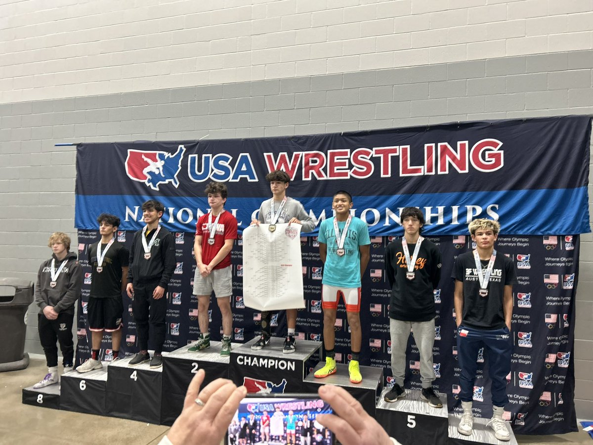 DSHS_Wrestling's tweet photo. Congratulations to Jackson Shipley and Cole Sides for placing at Preseason Nationals in Iowa! 👏💪 @DSISD @3fwrestling @CoachGZimmerman @marisa_tuzzi https://t.co/rdH3WNNTNC