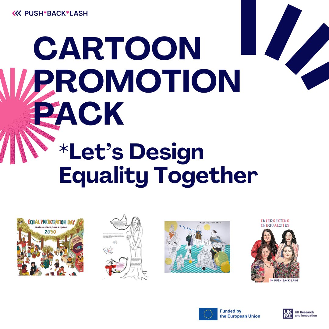 Push*Back*Lash (@pushbacklash) on Twitter photo Teaching about ⚖️ gender equality and intersectionality? We have recently created a special cartoon pack for 📚 schools and educational institutions containing four of our cartoons designed for use in schools. Send an 📧 email to pbl@plus.ac.at to receive it!
#equality #HorizonEU Teaching about ⚖️ gender equality and intersectionality? We have recently created a special cartoon pack for 📚 schools and educational institutions containing four of our cartoons designed for use in schools. Send an 📧 email to pbl@plus.ac.at to receive it!
#equality #HorizonEU