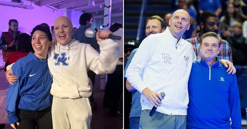 Two Kentucky fans dressed up as Mark Pope and Rick Pitino for a Halloween party and it was everything you would hope for.

MORE: on3.com/teams/kentucky…