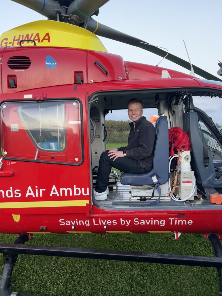 EthanHPara's tweet photo. Really great HEMS awareness session at @MAA_Charity! Really great to hear about what patients benefit from an enhanced care team, and when to consider requesting HEMS! 🚁🚑 https://t.co/A4CpdSW2Hs