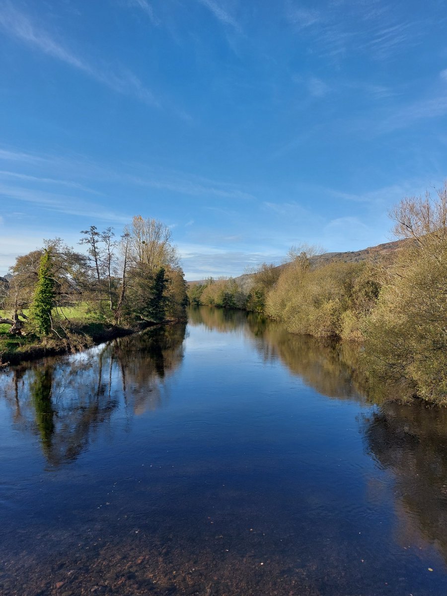 Look at this beauty.

This is the River Usk in Crickhowell, where my Grandmother was born. She grew up just down the road in Bwlch. She talked about Wales often and who can blame her ❤️