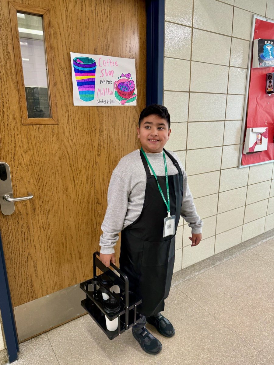 These POB Perk workers are training with Mrs. Ham for the grand opening!  ☕️  🧋  
<a href="/POBSchools/">POB Schools</a> <a href="/HBMATTLIN1/">Howard B. Mattlin</a>