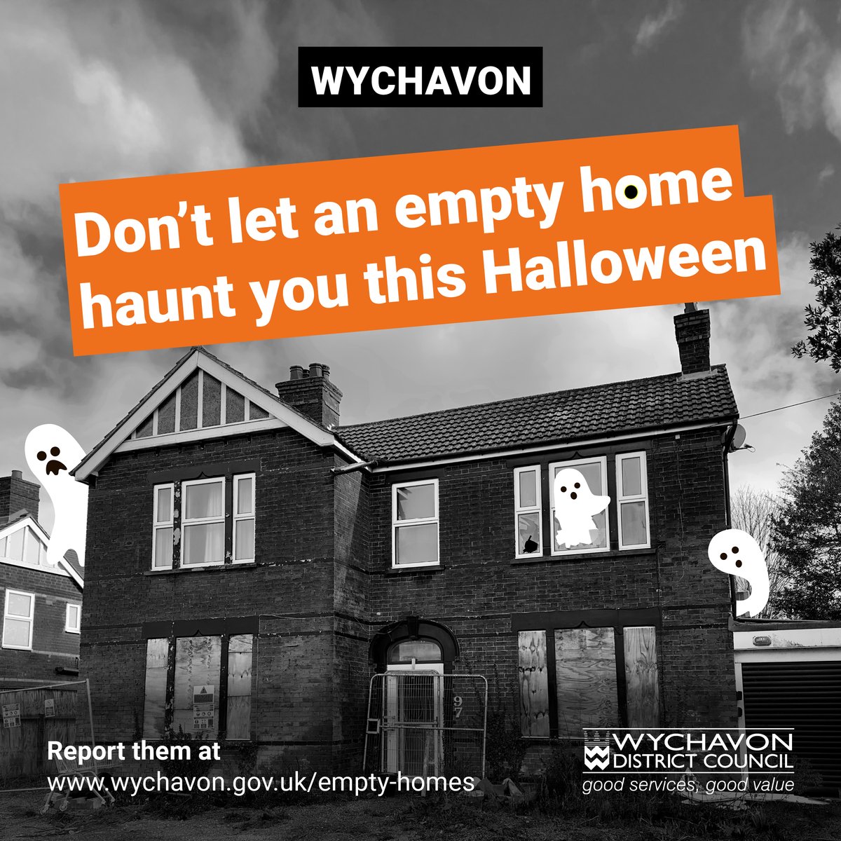 🏡🔍 Have you spotted any empty homes just gathering dust? 🏚️👀 Report them to us easily on our website:  bit.ly/3UpDkeB

Together, we can conjure up more homes for everyone! 🧙‍♀️💫

#HouseHunt #HousingCrisis #WychavonHomes #WychavonEmptyHomes