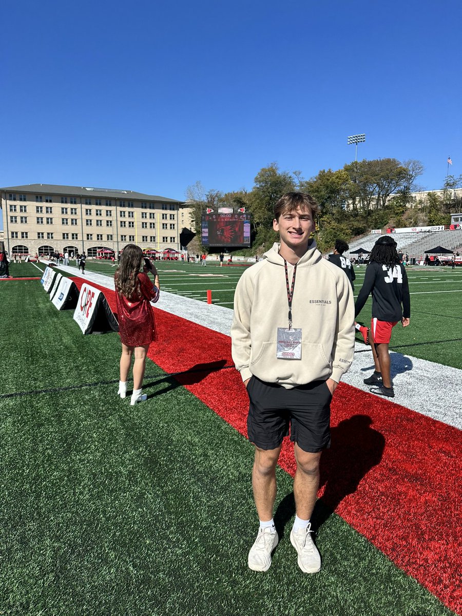 HaydenWolfe25's tweet photo. Had a great time at the SEMO game yesterday, thanks for having me out @_CoachDes @SEMOfootball @JPRockMO https://t.co/0hpyo208JW