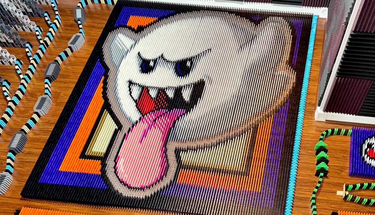 Boo from Super Mario Bros in 22,781 Dominoes!
Full video here: youtube.com/watch?v=LDlZ26…

#Boo #SuperMario #Nintendo