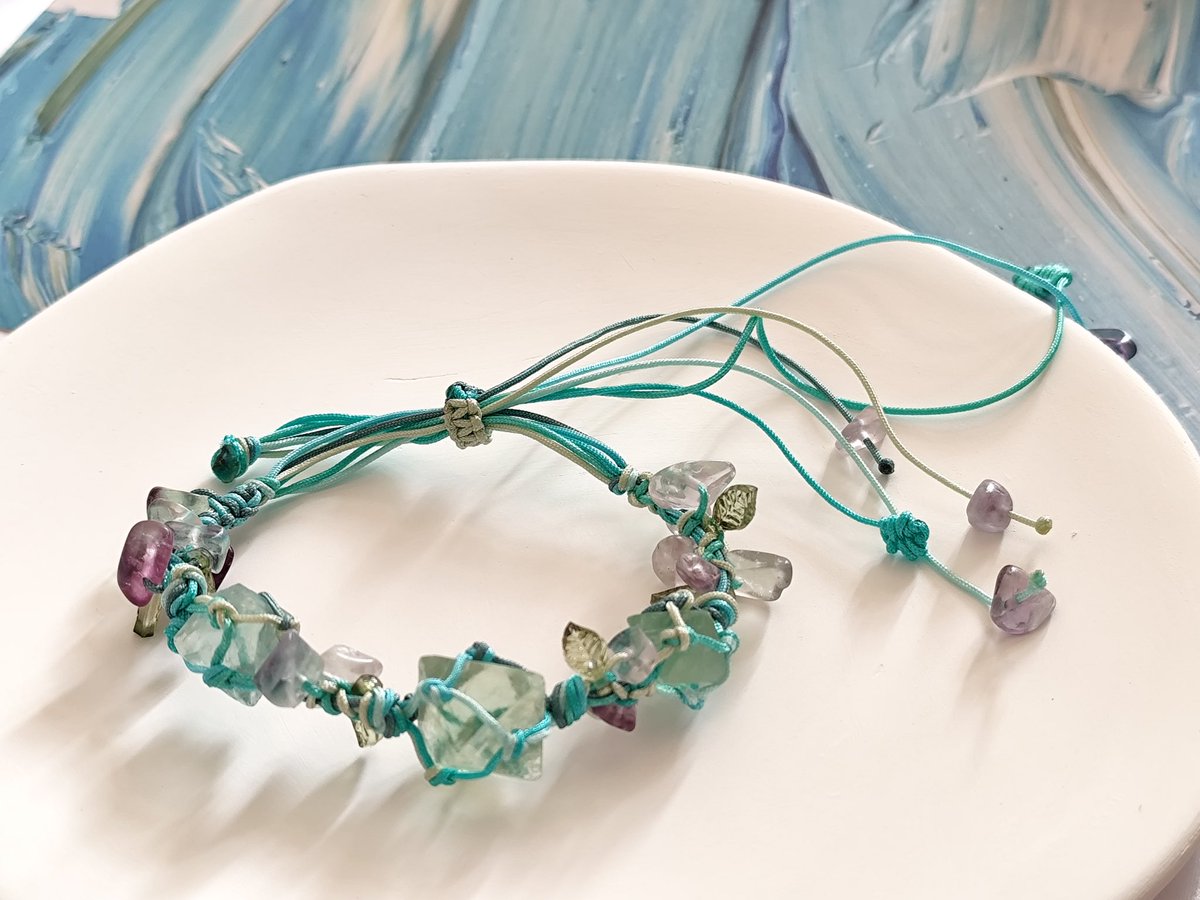 DiyourCrafts's tweet photo. Just made a Green fluorite stone bracelet inspired by the nature.
What would you name it ?

#DIY #jewely #bracelet  #handmade https://t.co/2Qna8a9mU4