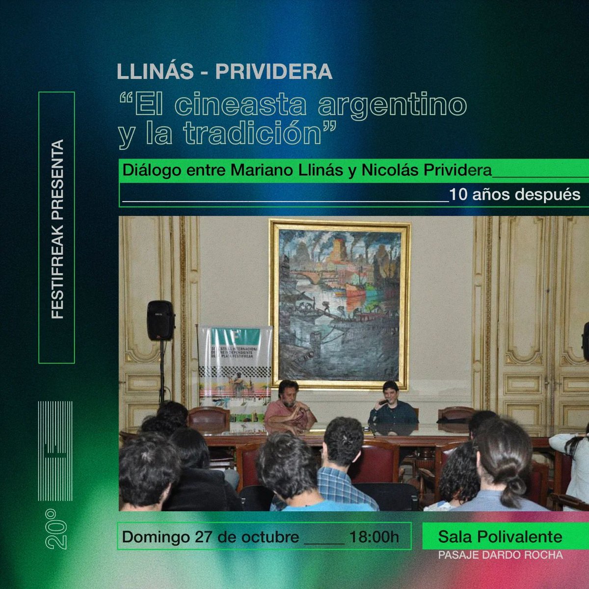 #20FESTIFREAK ¡Última jornada de festival! Concluimos esta edición aniversario con la reanudación del ya legendario contrapunto entre Nicolás Prividera y Mariano Llinás, iniciado en #10FESTIFREAK.

<a href="/ElPamperoCine/">El Pampero Cine</a>