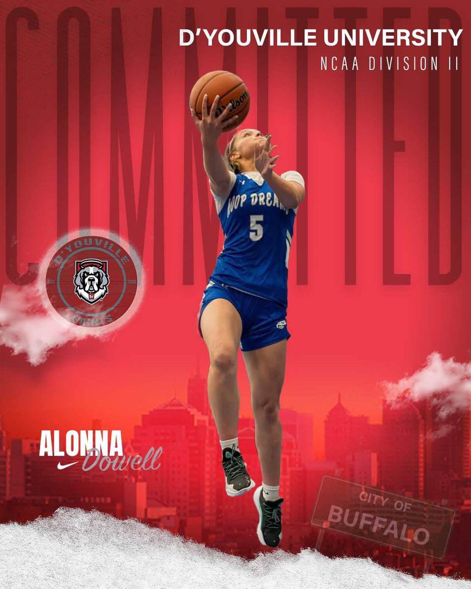 Alonna Dowell (@dowell_alonna) on Twitter photo I’m beyond blessed to announce my commitment to D’Youville University to continue my academic and athletic career. Thank you <a href="/DY_WBB/">D'Youville University Women’s Basketball</a> and the staff for this opportunity! #Gosaints #AGTG ❤️❤️
<a href="/WISL_hoops/">MM</a> <a href="/717Hoopdreams/">717Hoopdreams</a> I’m beyond blessed to announce my commitment to D’Youville University to continue my academic and athletic career. Thank you <a href="/DY_WBB/">D'Youville University Women’s Basketball</a> and the staff for this opportunity! #Gosaints #AGTG ❤️❤️
<a href="/WISL_hoops/">MM</a> <a href="/717Hoopdreams/">717Hoopdreams</a>