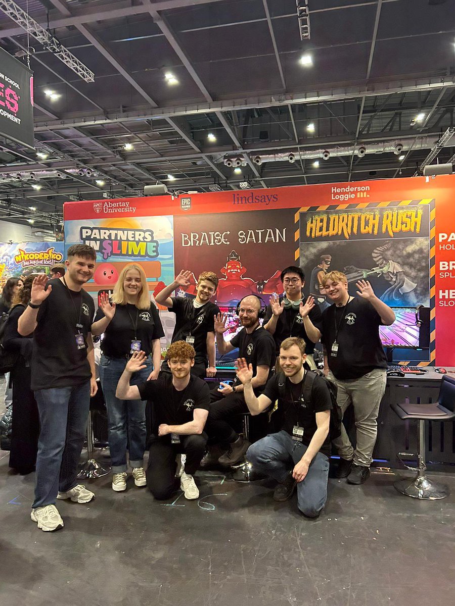 AbertayUni's tweet image. Final day of #EGX2024 and our #DareAcademy teams are gearing up for tonight’s announcement of the winner! 

Keep an eye on our socials this evening to find out the winner of Dare 2024! 🥳😆